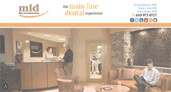 Desktop Screenshot of mainlinedental.com