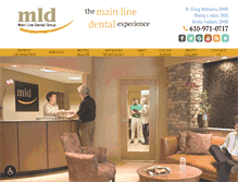 Tablet Screenshot of mainlinedental.com